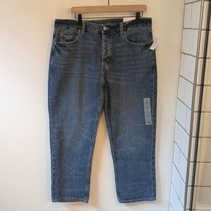 Old Navy Women's High Rise Slouchy Straight Crop Jeans Size 12